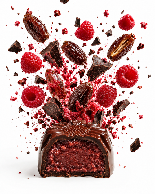 Raspberry Date | Dark Chocolate | 4-Pack
